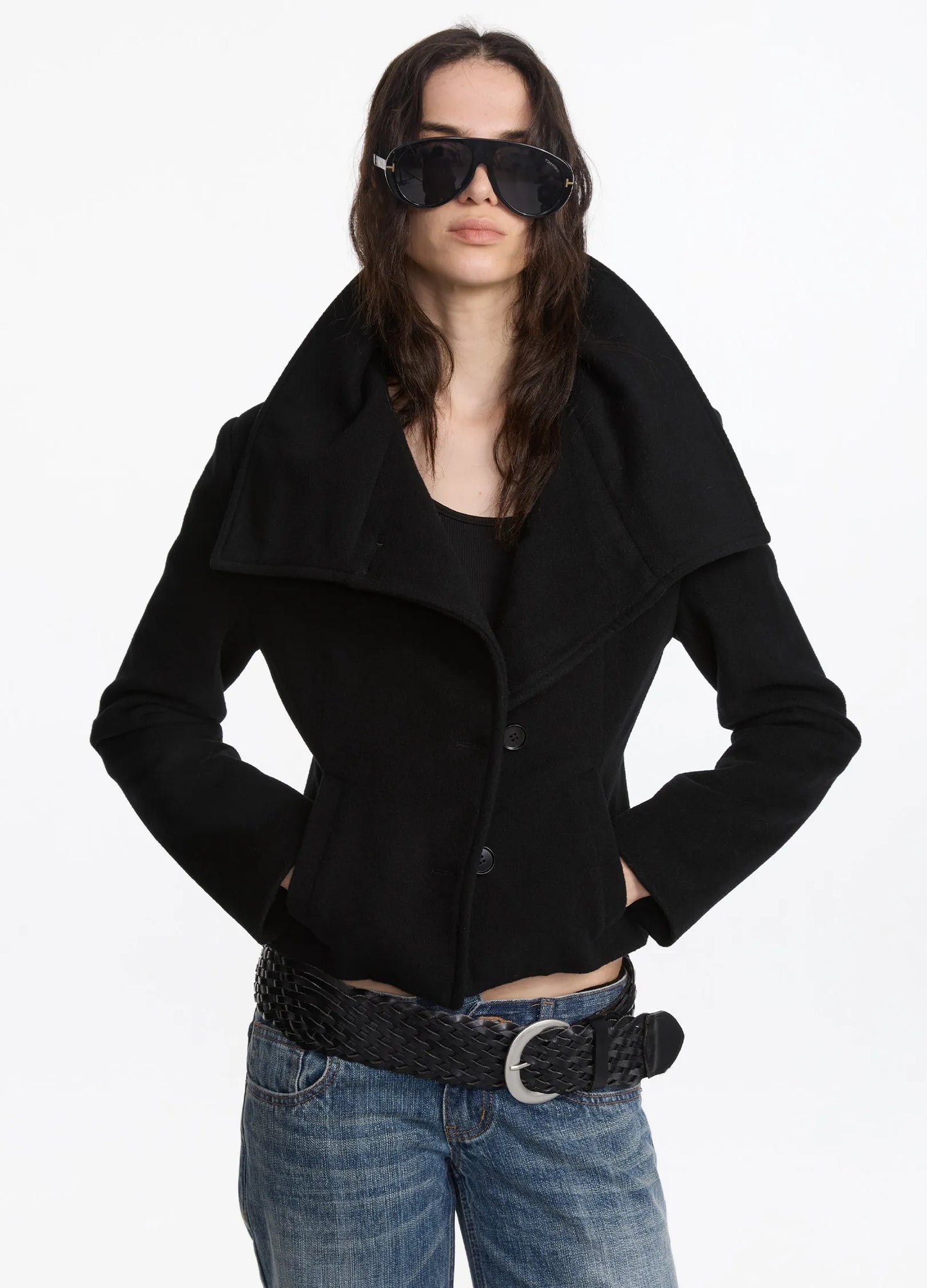 Wool Asymmetric Coat