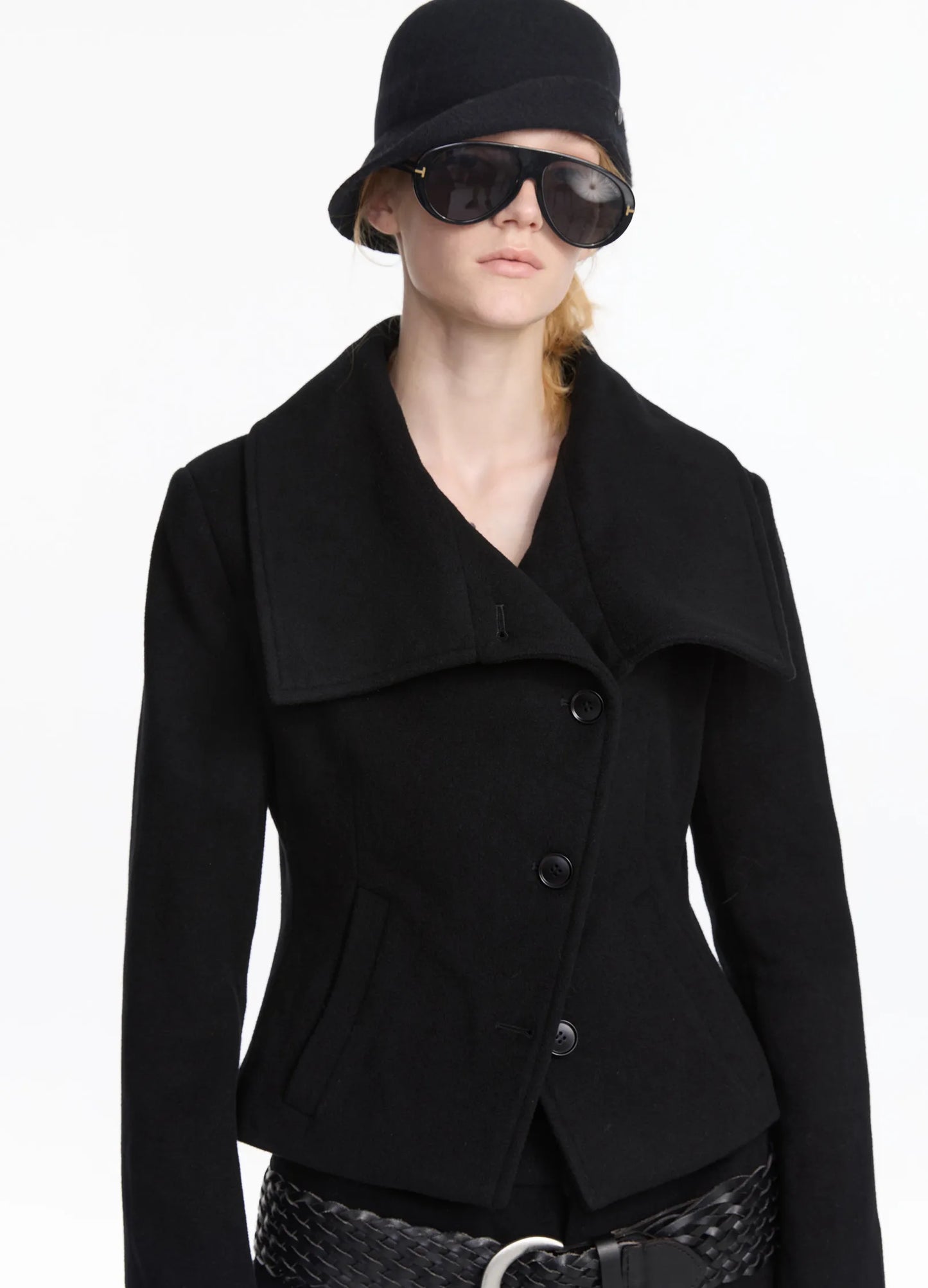 Wool Asymmetric Coat