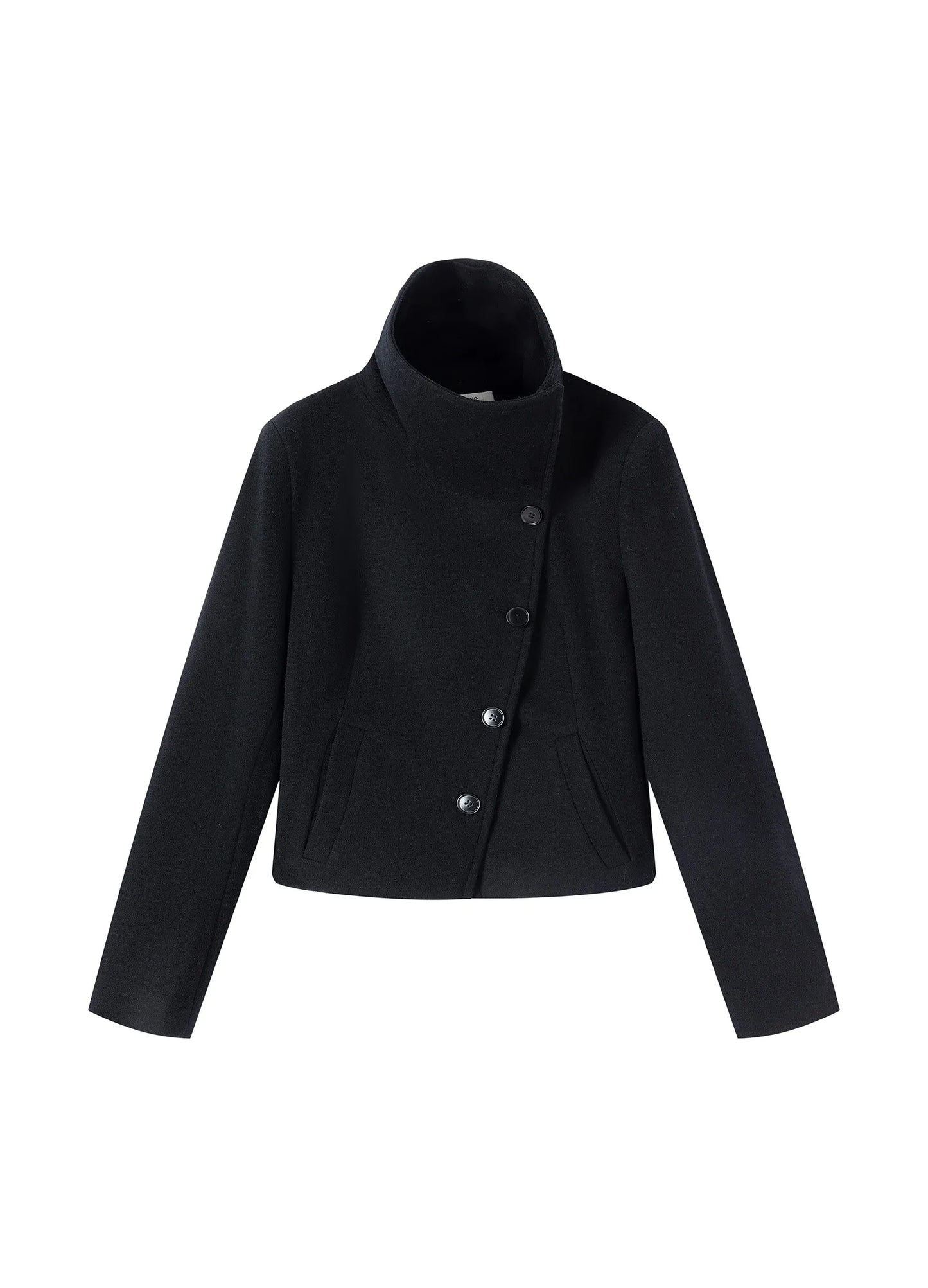 Wool Asymmetric Coat