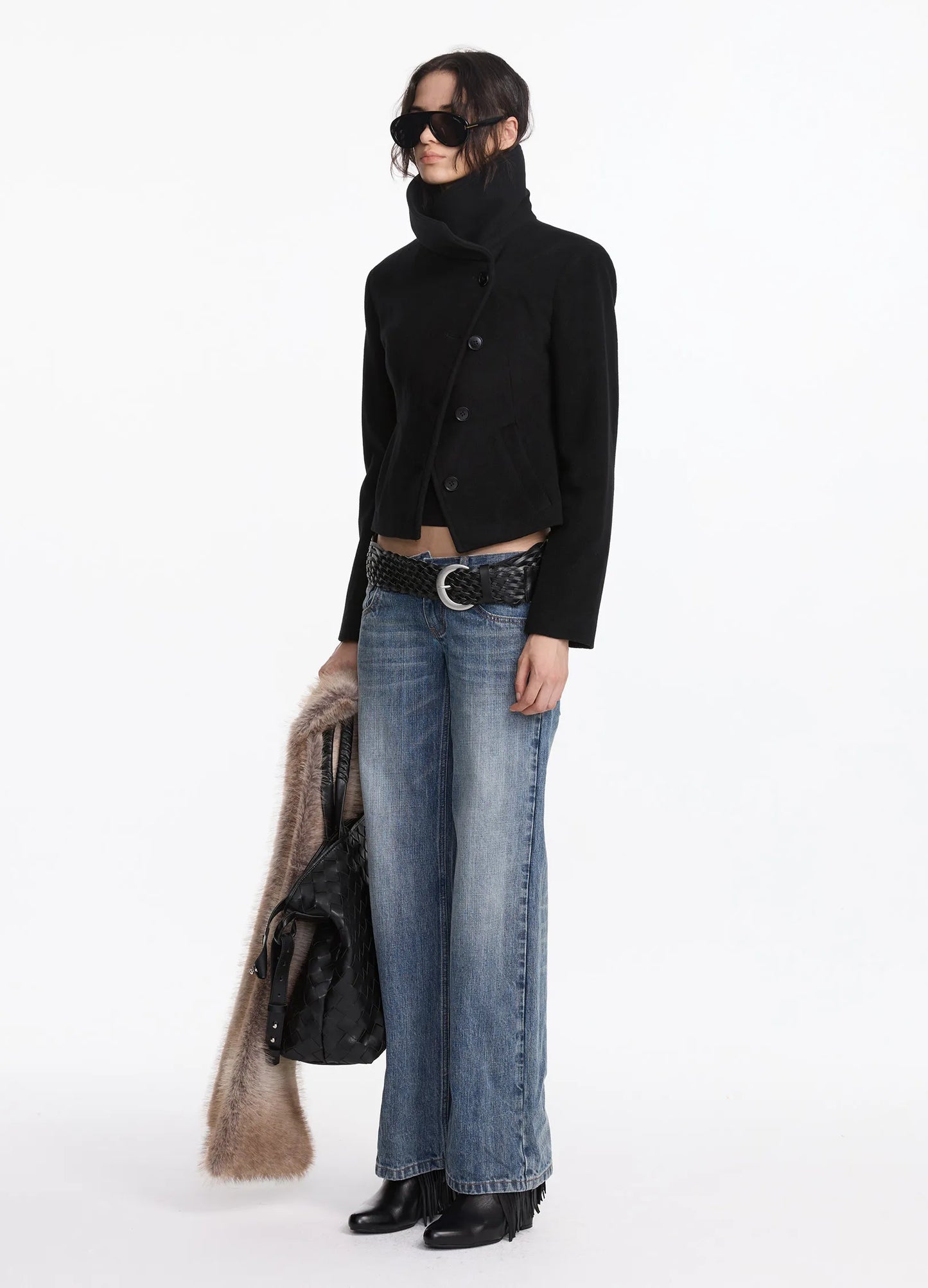 Wool Asymmetric Coat