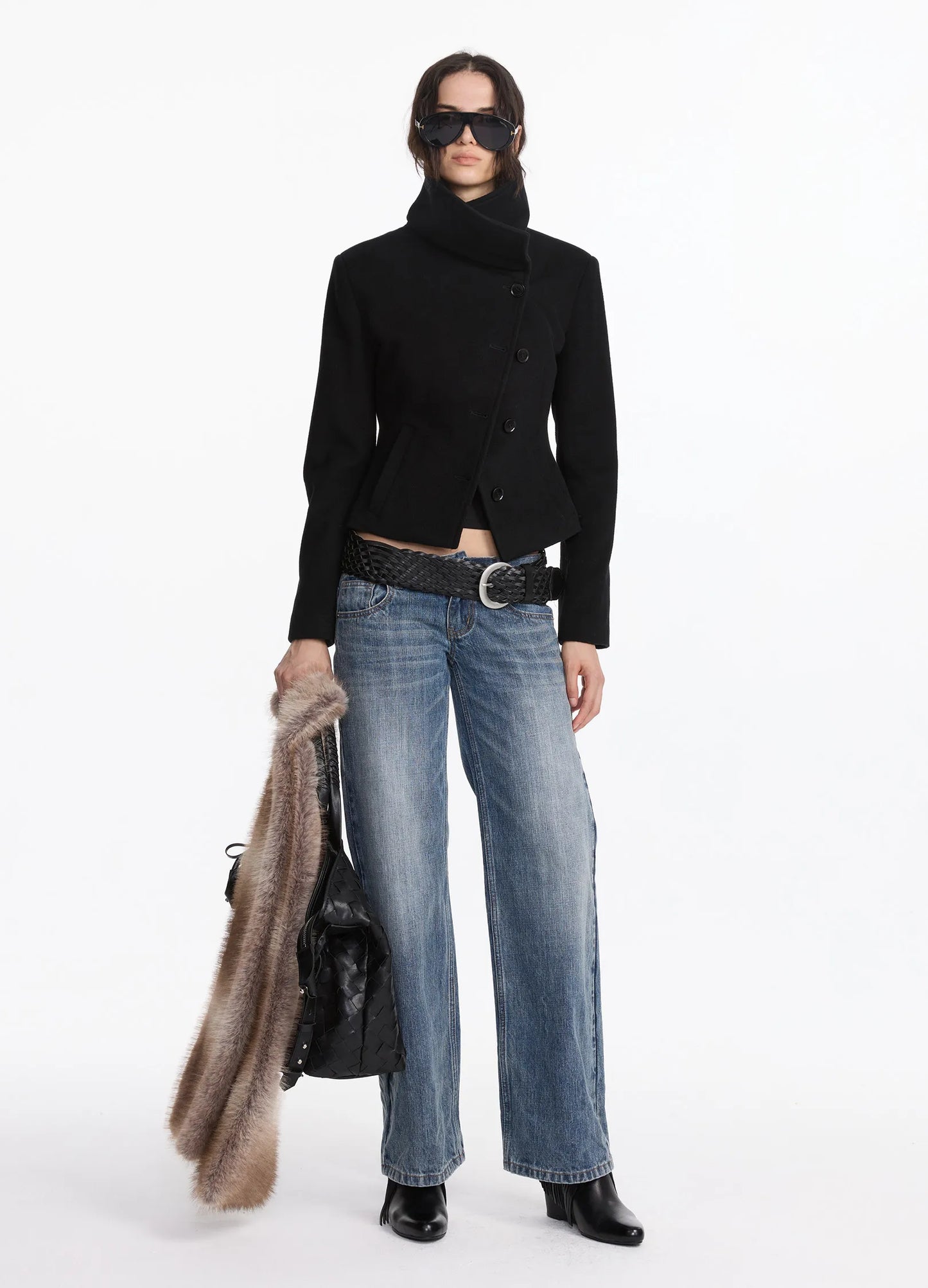 Wool Asymmetric Coat