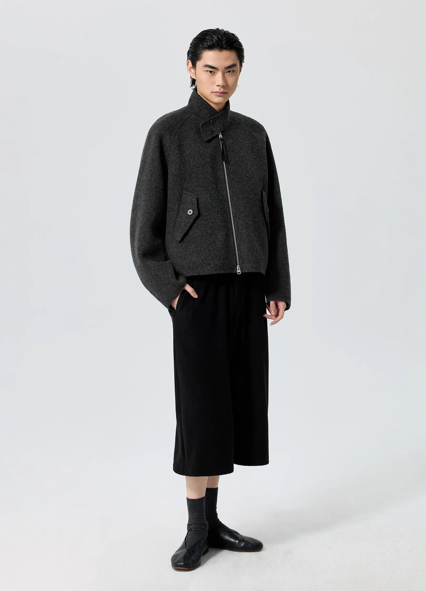 Wool Harrington Jacket