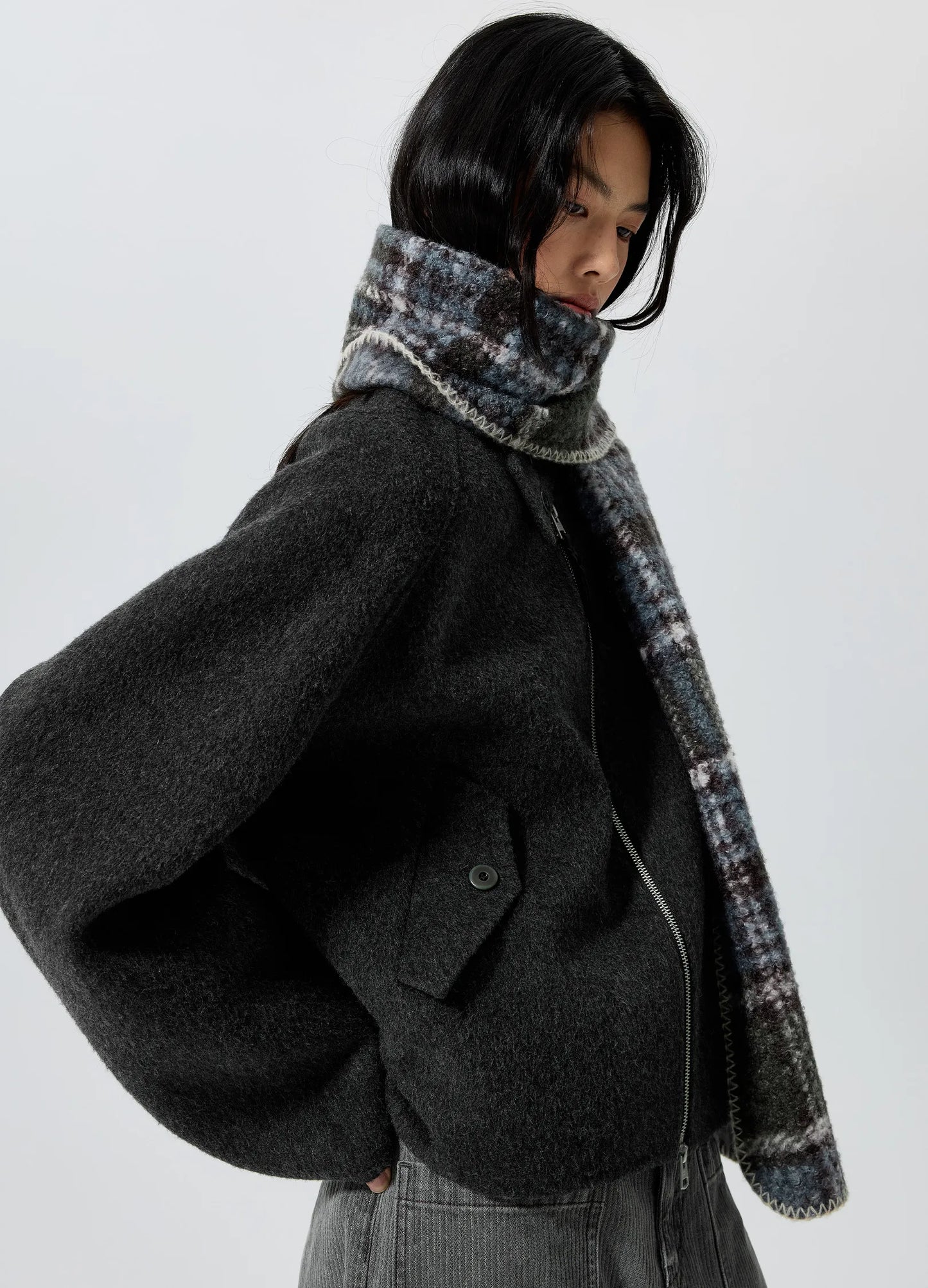 Wool Harrington Jacket