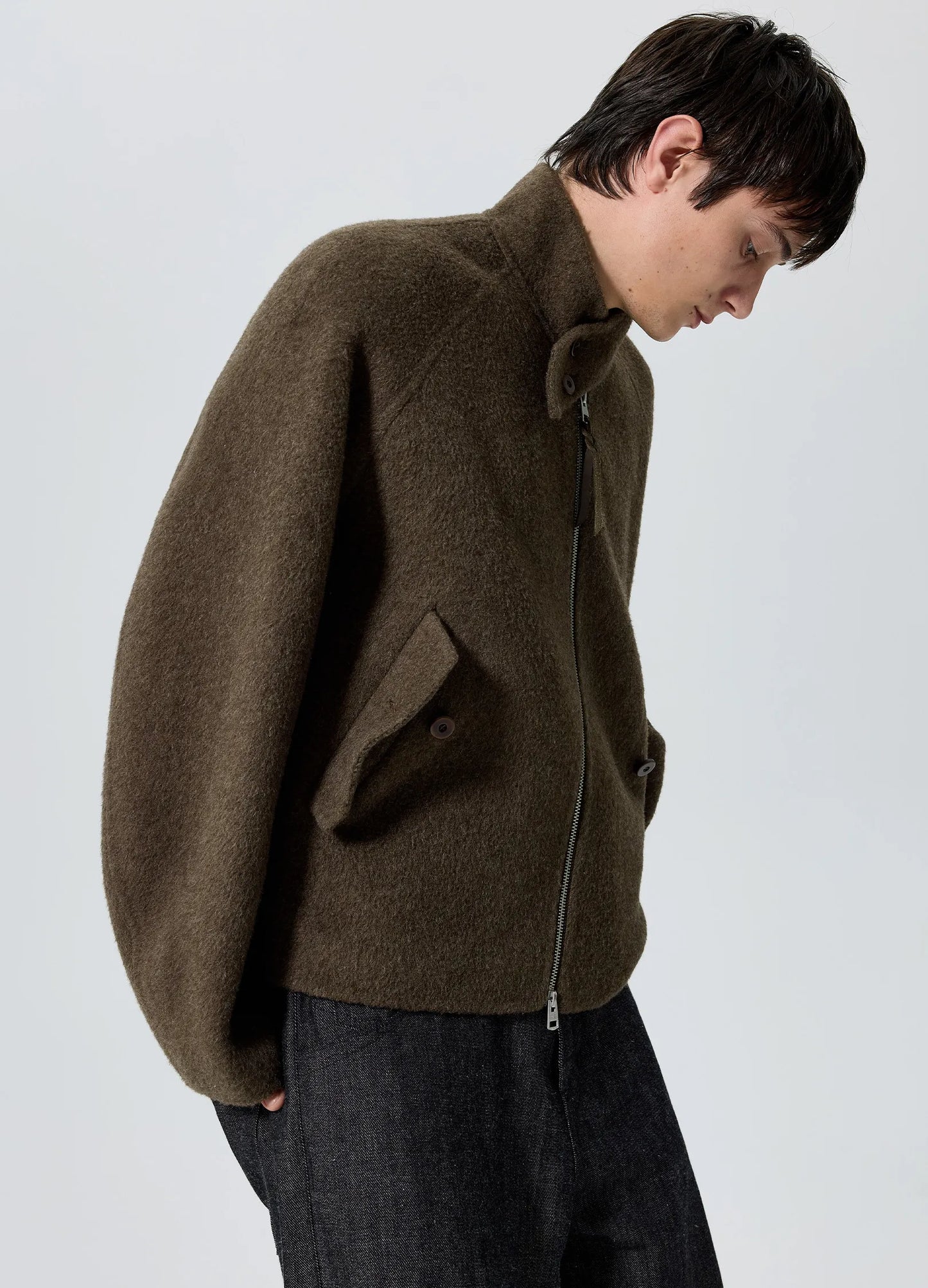 Wool Harrington Jacket