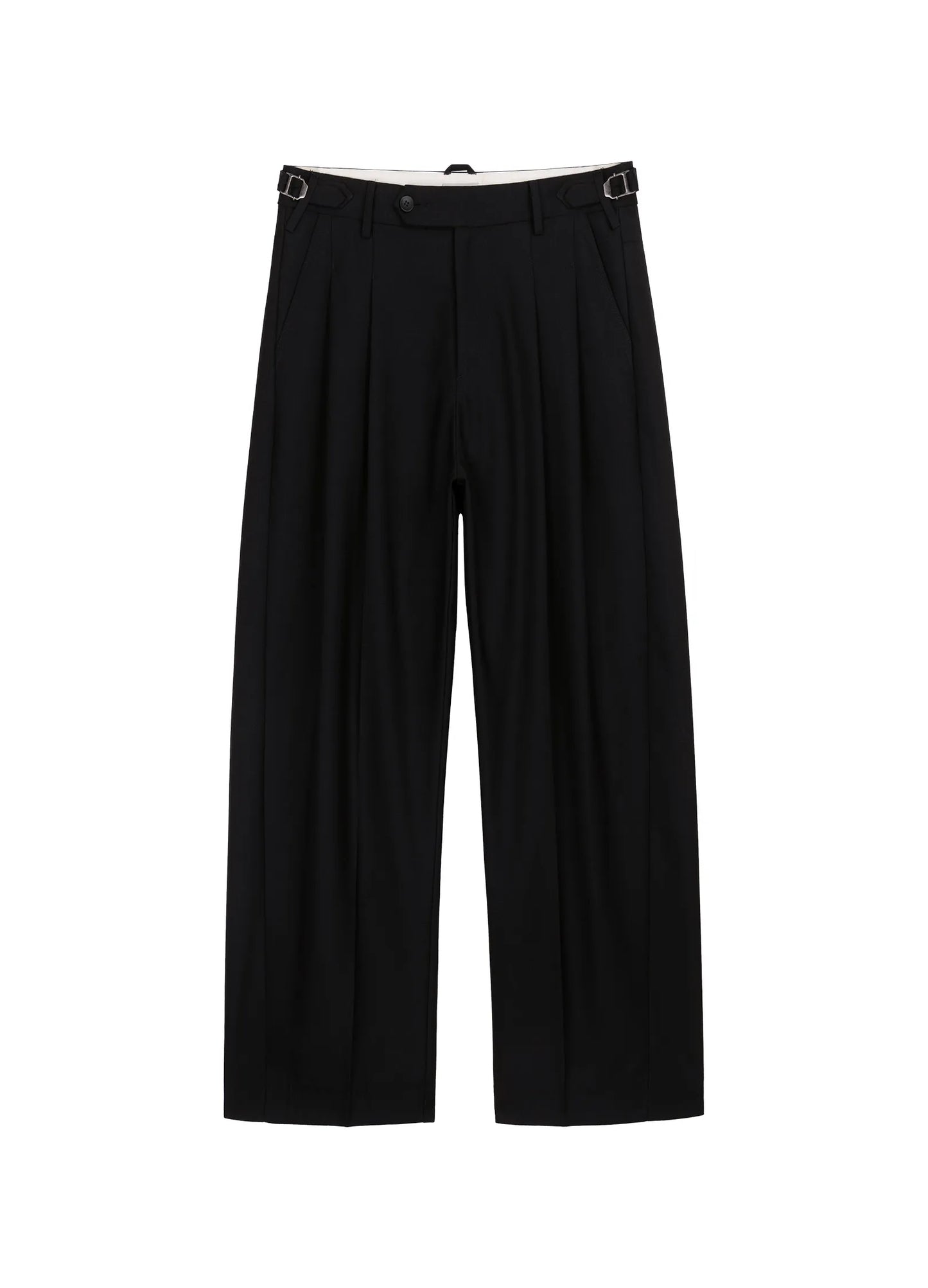Wool Pleated Trousers