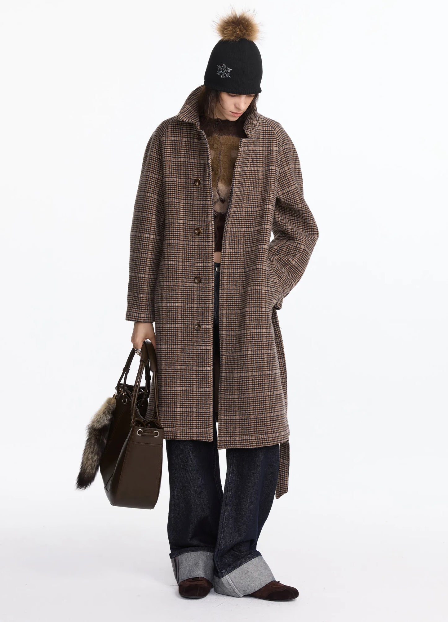 Wool Raglan Coat