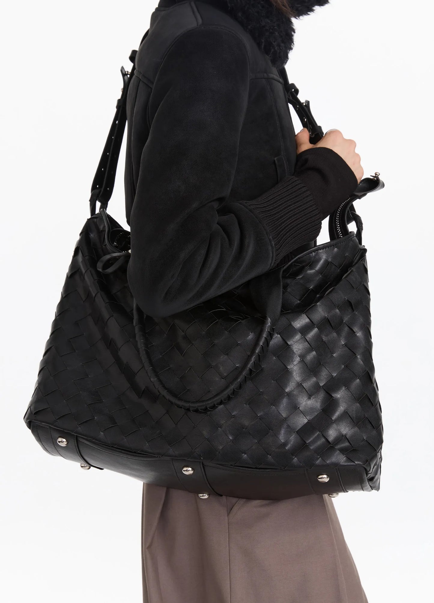 Woven Quilted Tote