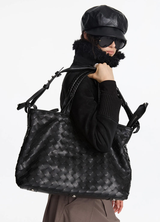 Woven Quilted Tote