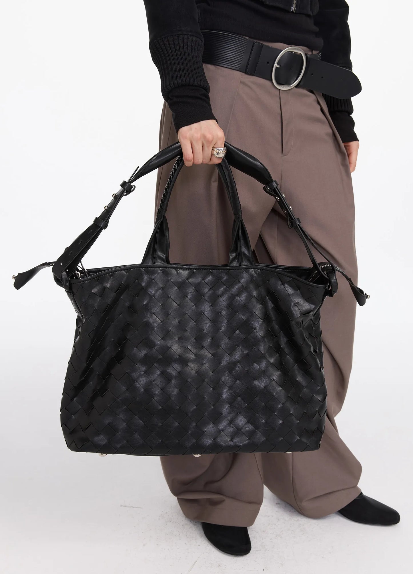 Woven Quilted Tote