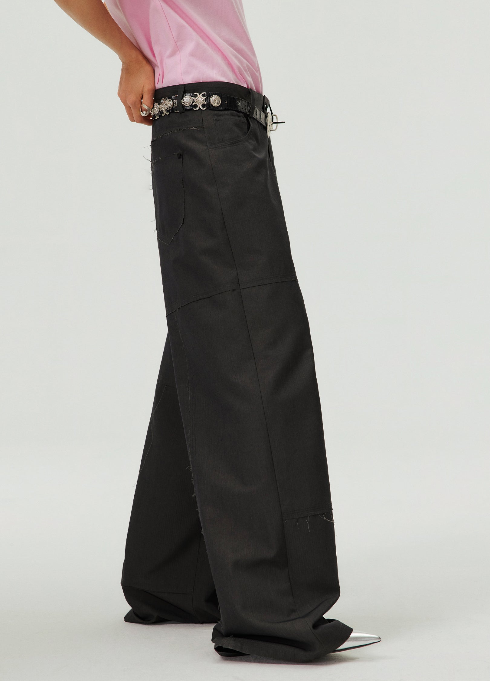 Patchwork Wide Trousers