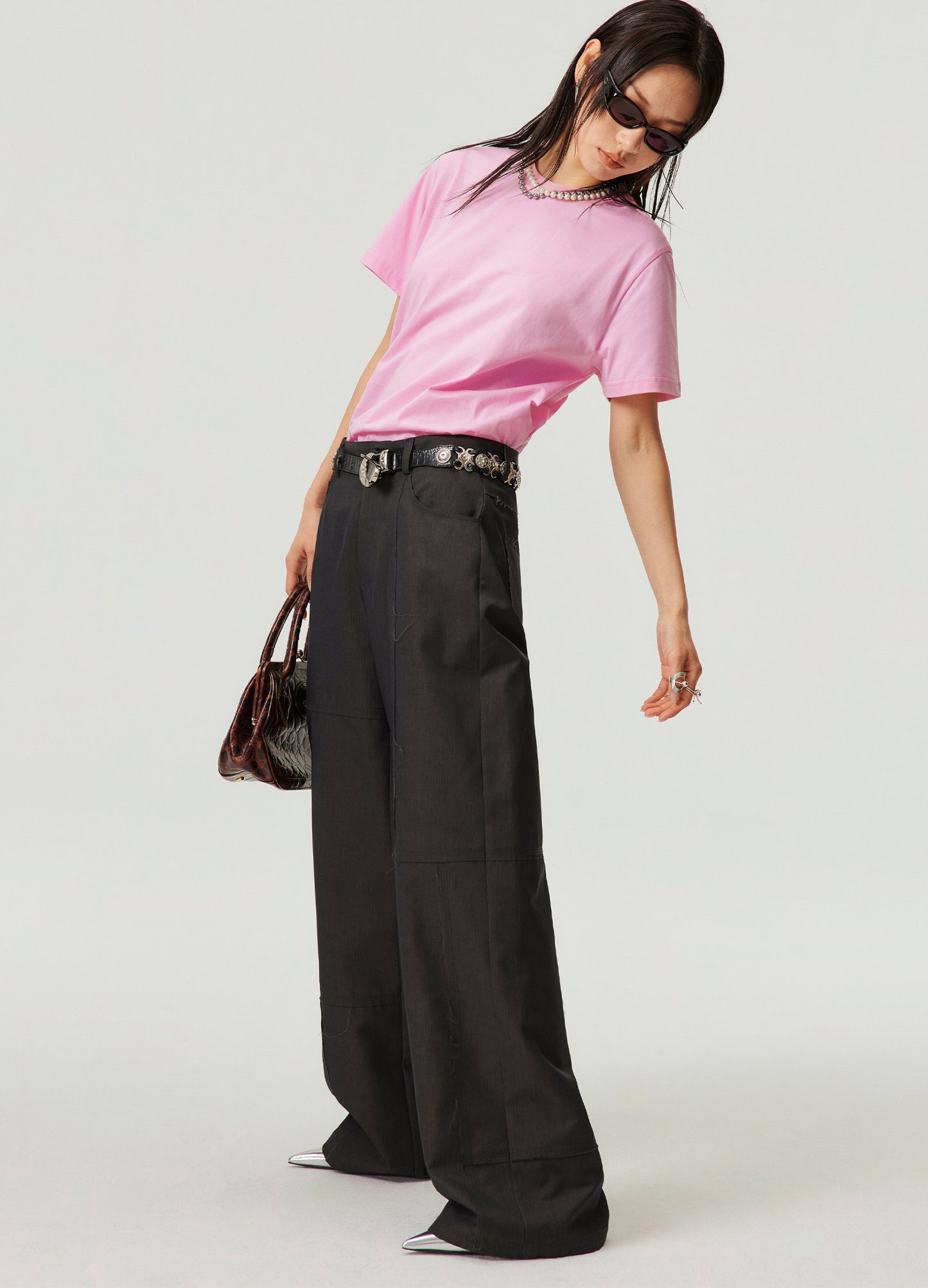Patchwork Wide Trousers