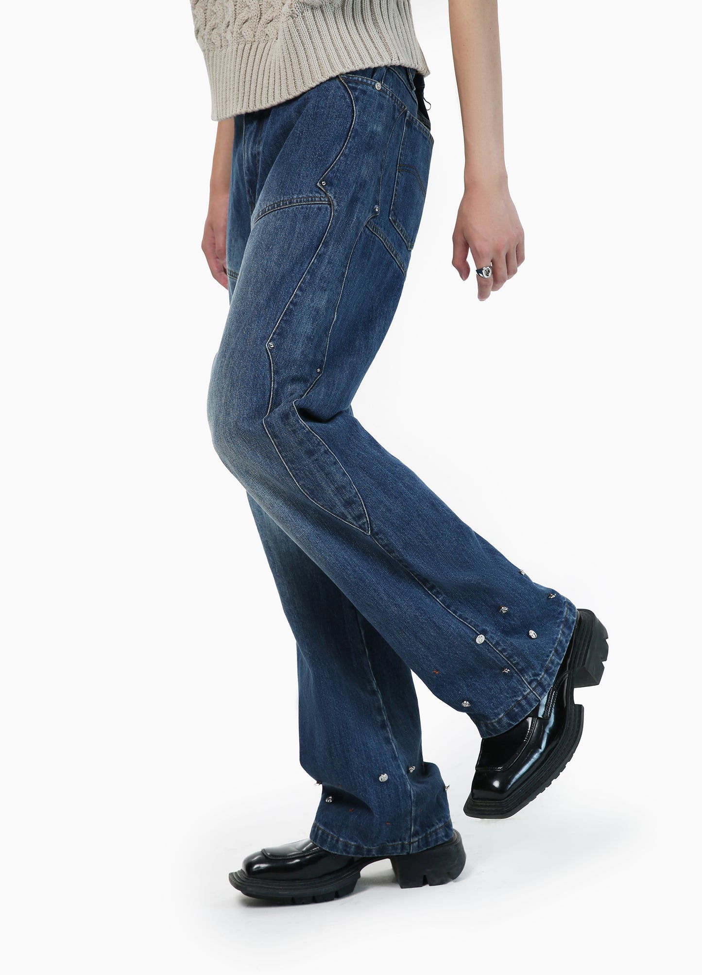 Detachable Flared Jeans