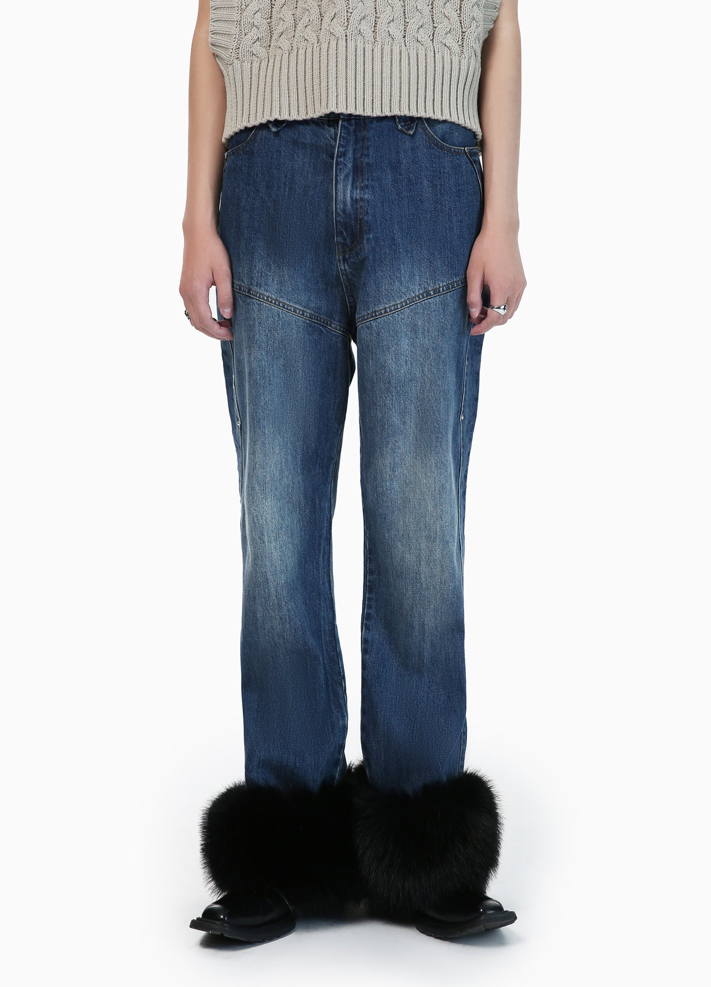 Detachable Flared Jeans