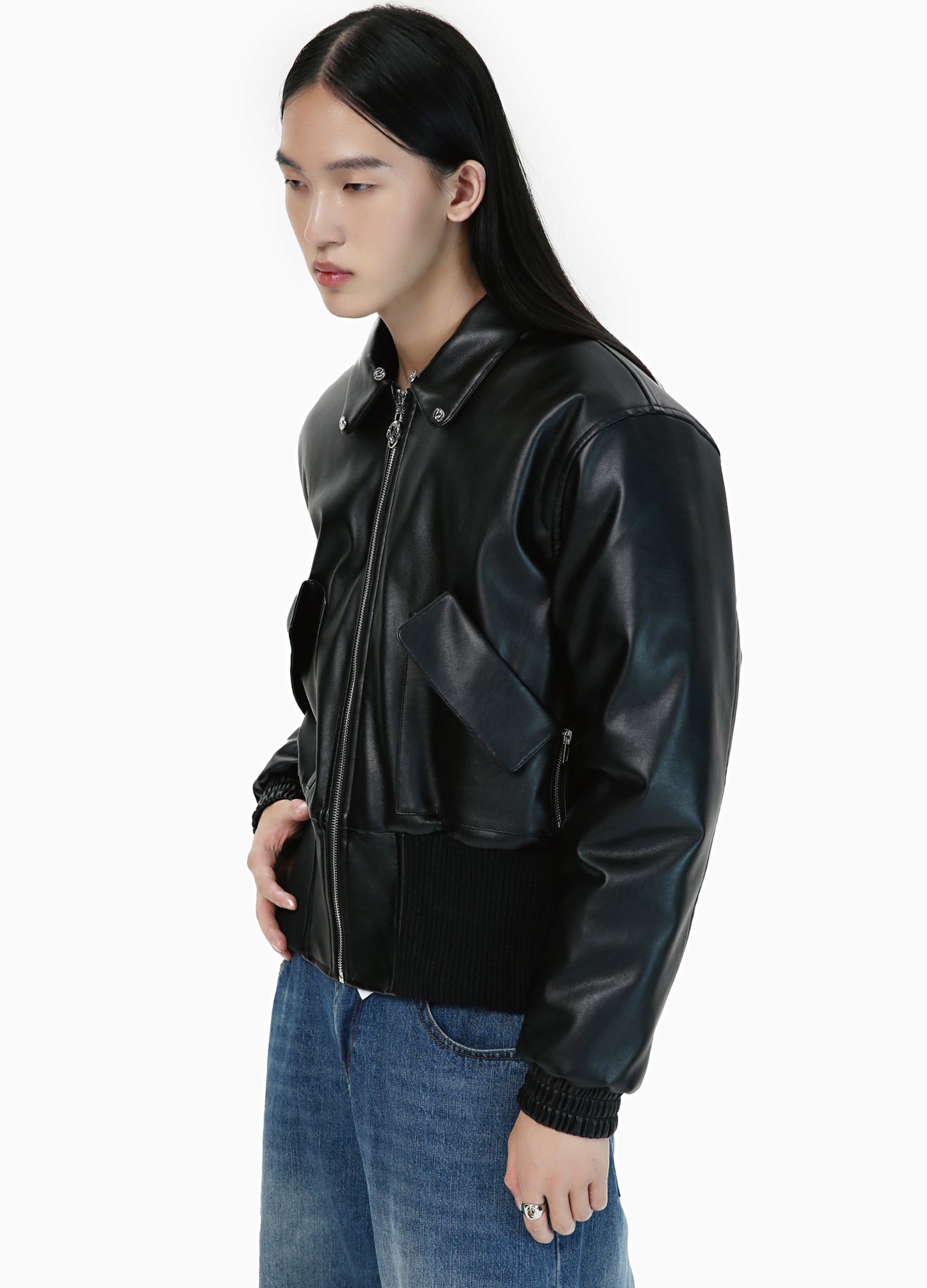 Detachable Fur Leather Jacket