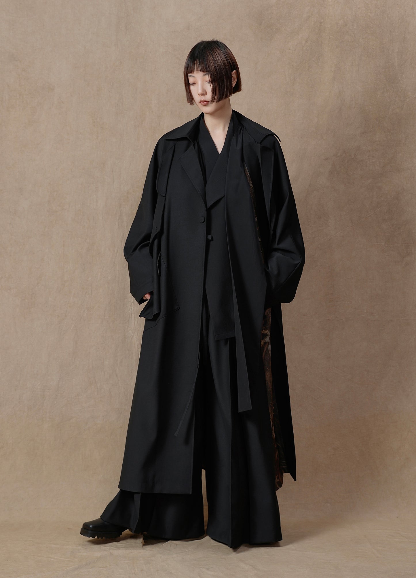 Double Layer Deconstructed Overcoat