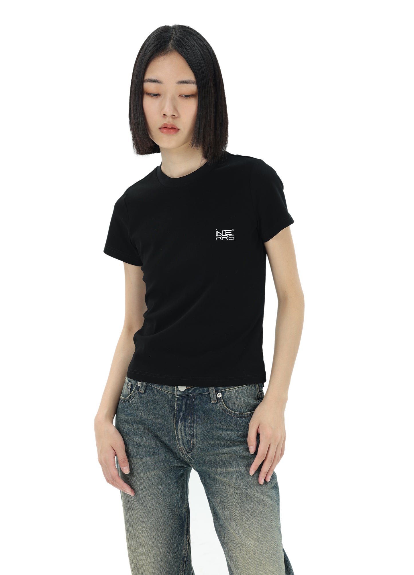 Fitted logo tee Womens