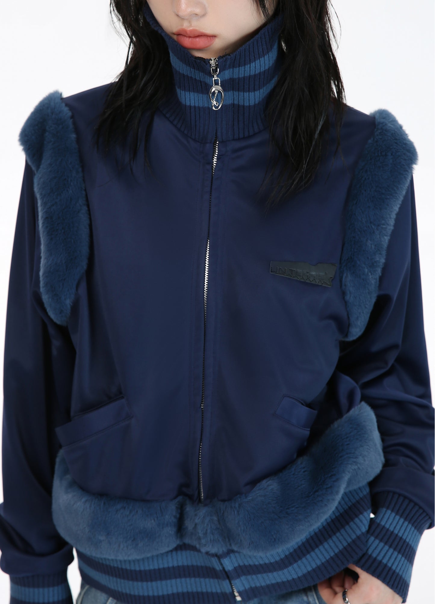 High Collar Fleece Jacket