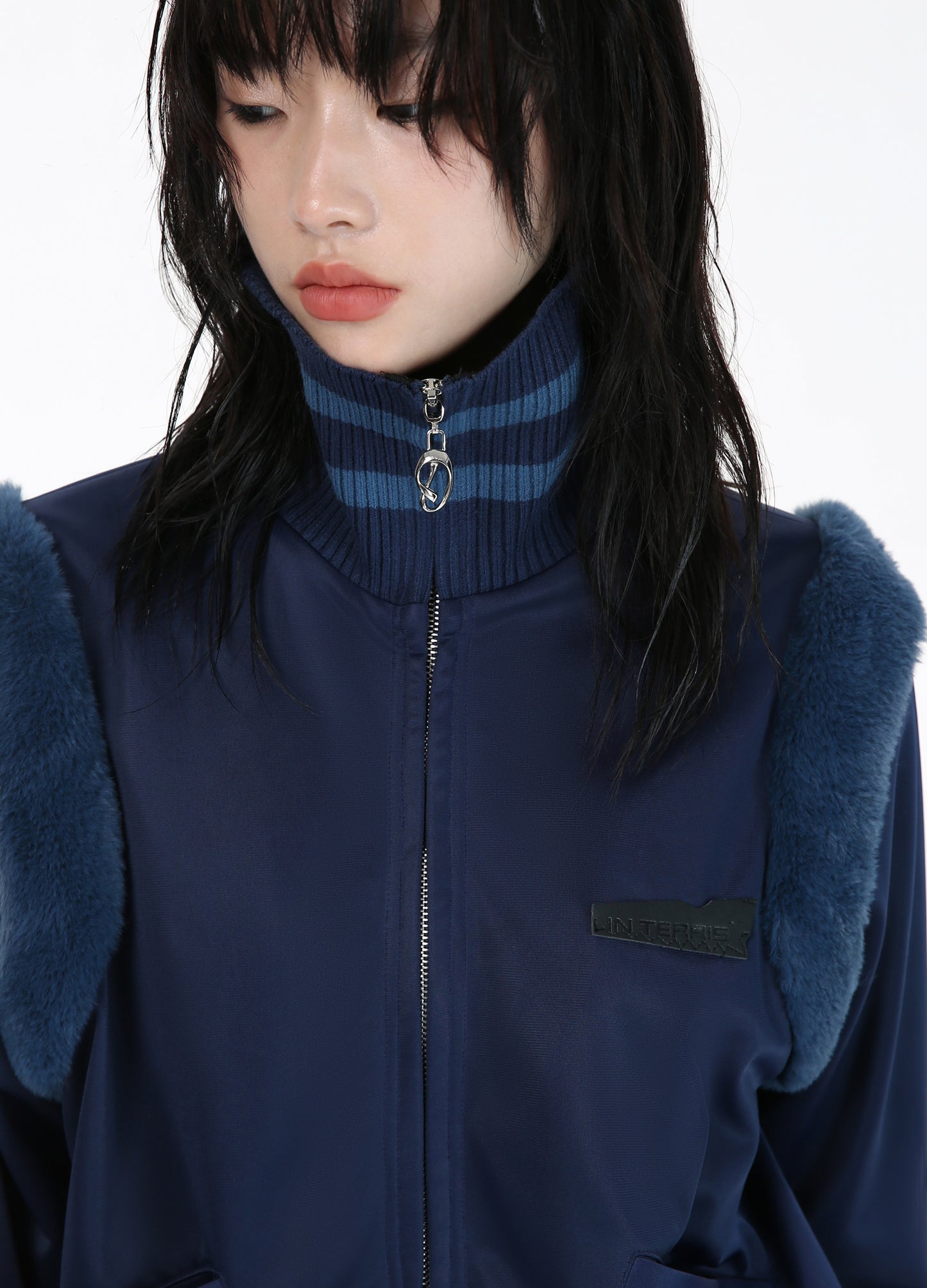 High Collar Fleece Jacket