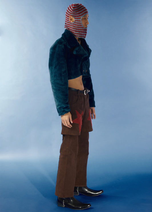 Faux Fur Cropped Blazer