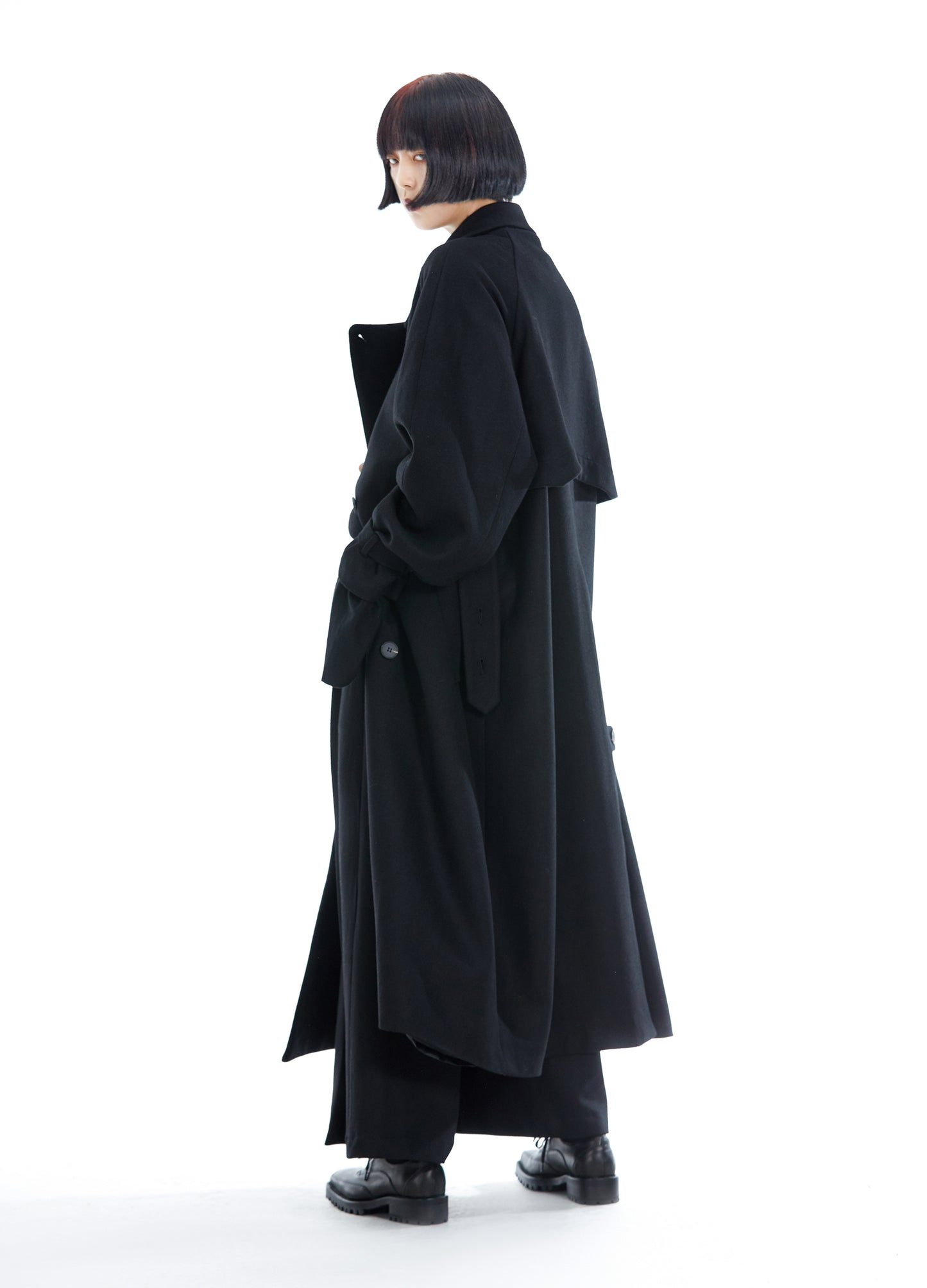 Wool Double-breasted Overcoat