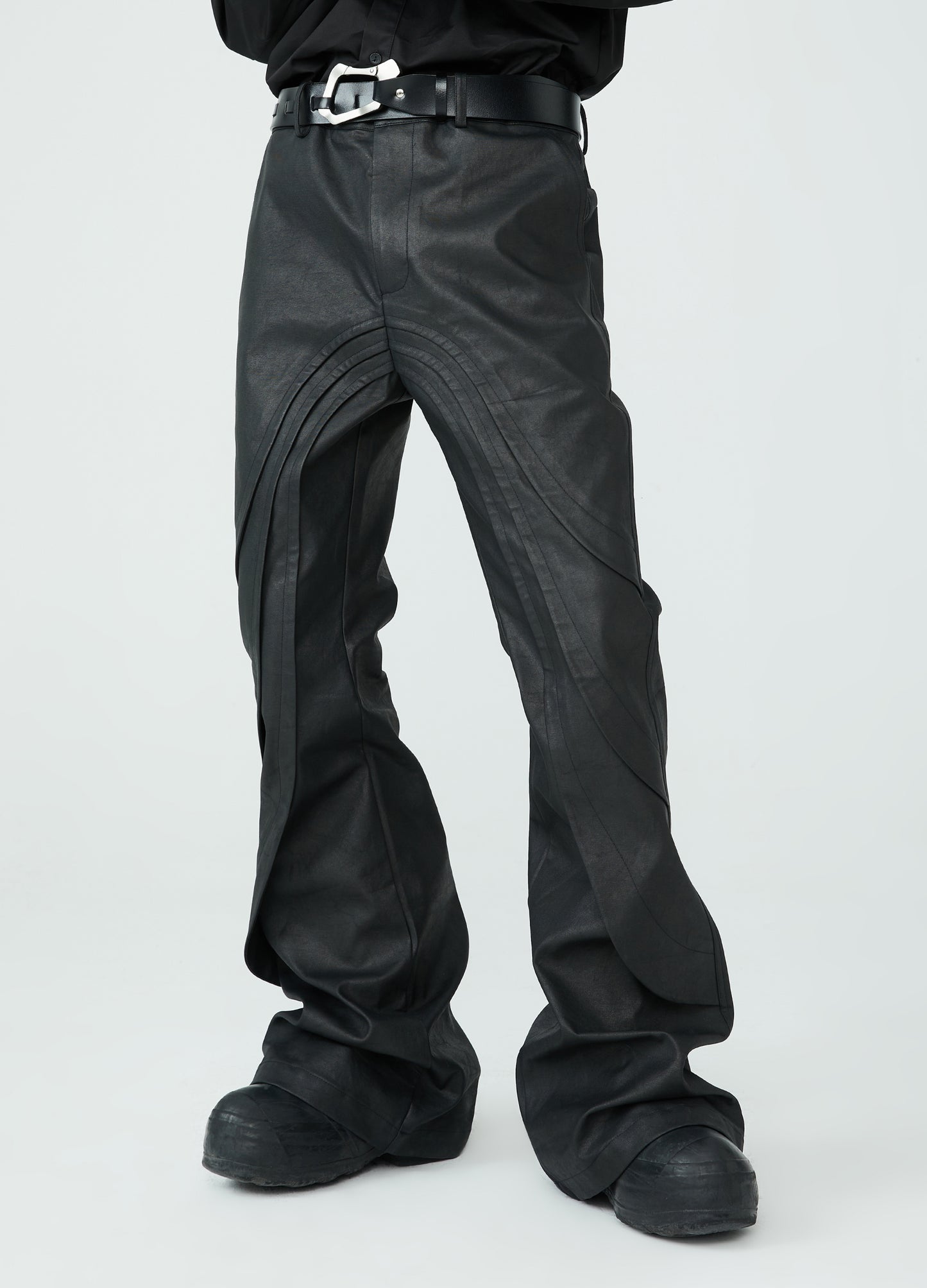 PU Leather Wave Flares