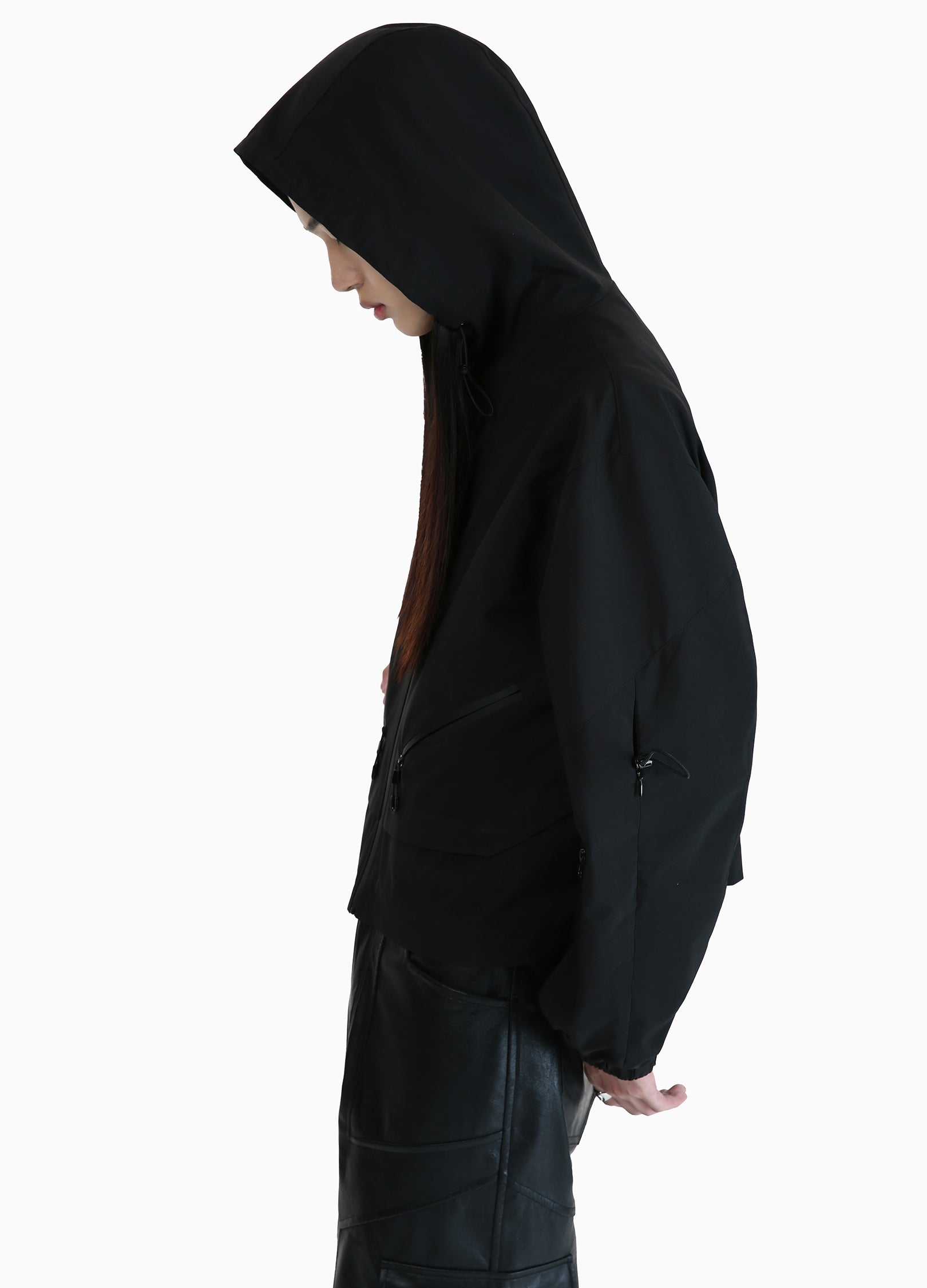 Y-3 Abstract-jacquard Hooded Jacket